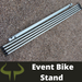 bison products transition bike rack for race events flat packed