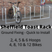 5 Hoop Sheffield toast rack bike rack