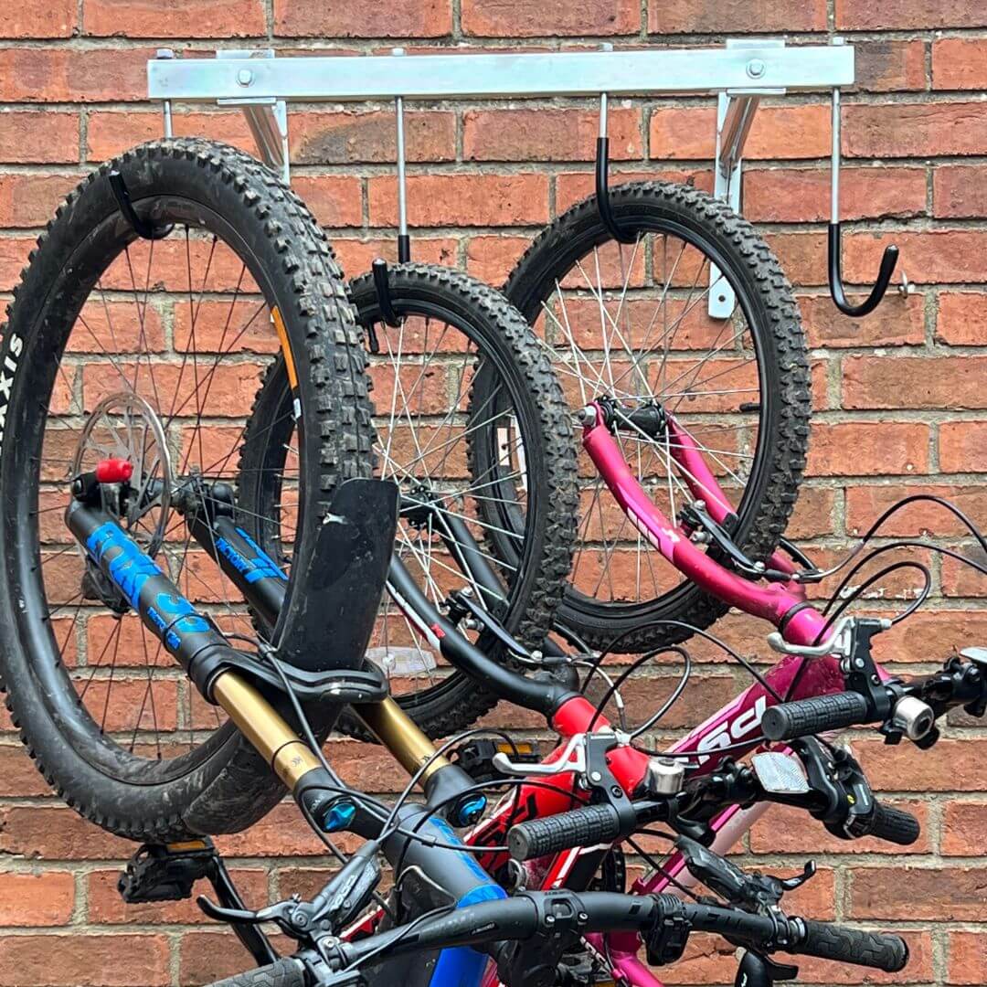 Vertical bike sale hooks for garage